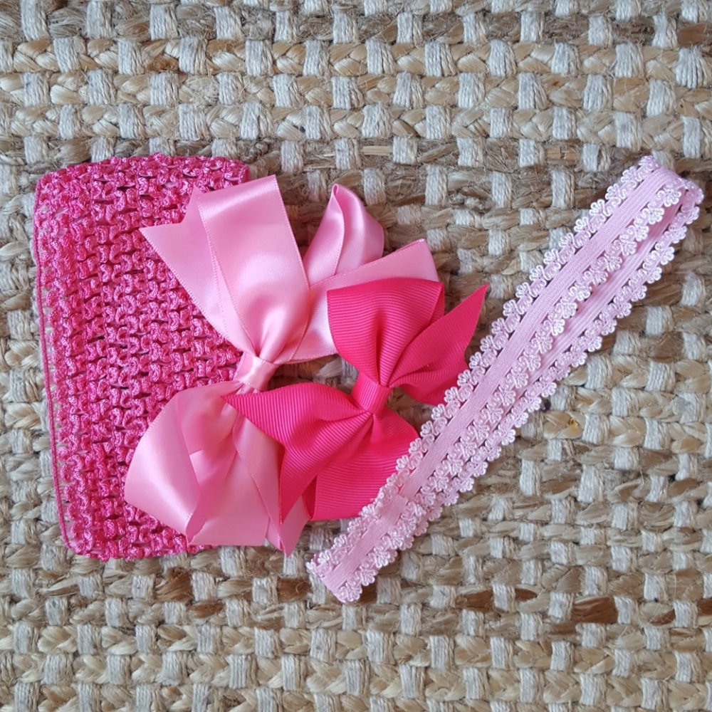 Bow bundle-EUC! From infant to toddler size